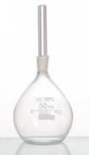 Piknometar po Gej-Lisaku, kalibrisan, 100ml, kapilarni STAKLENI čep