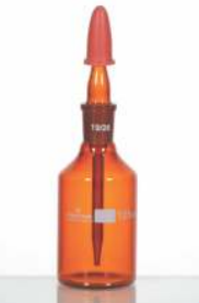 Boca kapalica sa pipetom, staklena, 125 ml, TAMNA