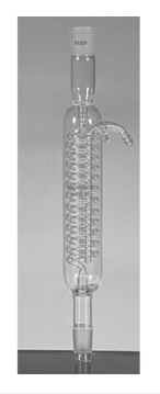 Kondenzator po Alinu za aparaturu po Soksletu, STAKLENI konektor 500ml, šlif muški 60/46