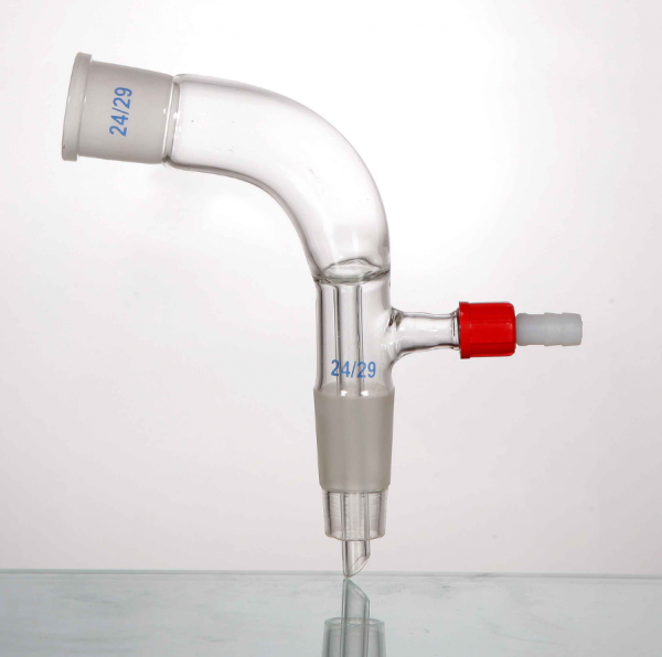Nastavak za destilaciju KOLENO VAKUUM, brušeno grlo SJ Z 19/26, brušeno grlo SJ M 19/26