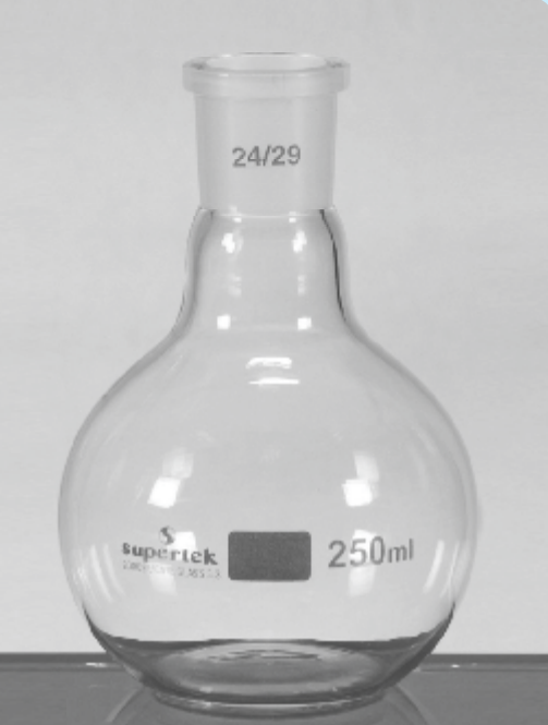 Tikvica (balon), ravno dno, 1000ml, brušeno grlo SJ 34/35