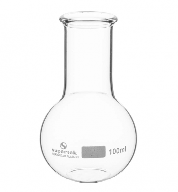 Tikvica (balon), ravno dno, široko grlo, 1000ml, bez šlifa