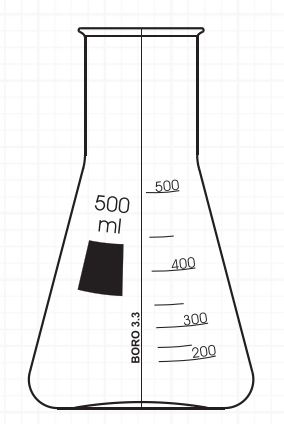 Erlenmajer široko grlo, 2000ml