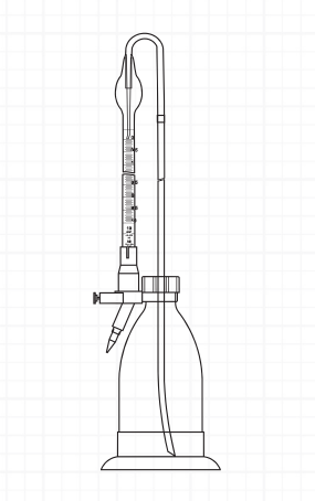 Bireta po Schilling-u, 50ml (0.1), sa bocom 1000ml, TAMNA
