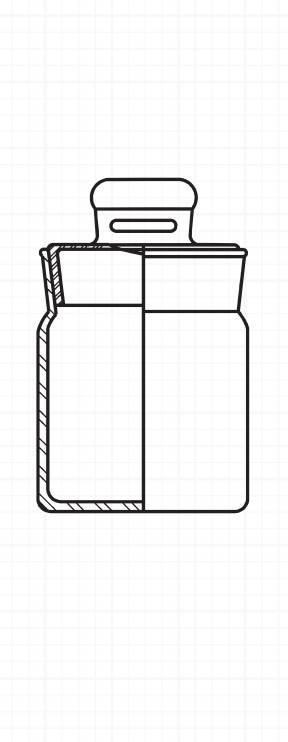 Posudica za vaganje (vegeglas), fi 35 x 60 mm, brušeno grlo SJ 29/12 mm, utisnuti poklopac