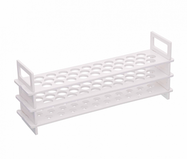 Stalak za epruvete PP fi 18 mm x 12 mesta, tri nivoa, autoklavibilan