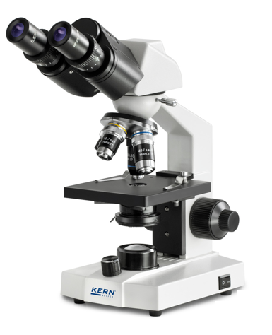 Mikroskop školski binokularni, model  OBS 104, -sadrzi 3 ahromatska objektiva 4x, 10x, 40x