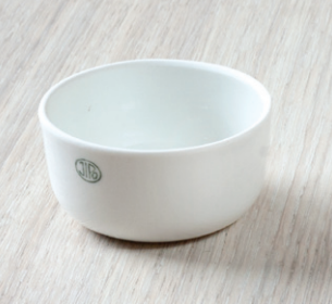 Posuda za žarenje, porcelanska, po Mosu, fi 60 x 30mm, 64ml, bez izliva (za analizu brašna)